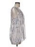 Zoa 100% Polyester Silver Sleeveless Blouse Size M - photo 4