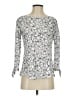 T by Talbots Silver Long Sleeve Top Size XS - photo 1