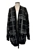 1.State 100% Nylon Plaid Black Cardigan Size M - photo 1