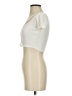 Zara Ivory Short Sleeve Top Size S - photo 5