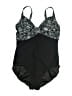 Assorted Brands Paisley Black One Piece Swimsuit Size 14 - photo 1