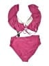 GO COCO Solid Pink One Piece Swimsuit Size XL - photo 2
