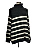 H&M Stripes Black Turtleneck Sweater Size XL - photo 1