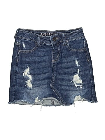 Justice Denim Skirt (view 1)