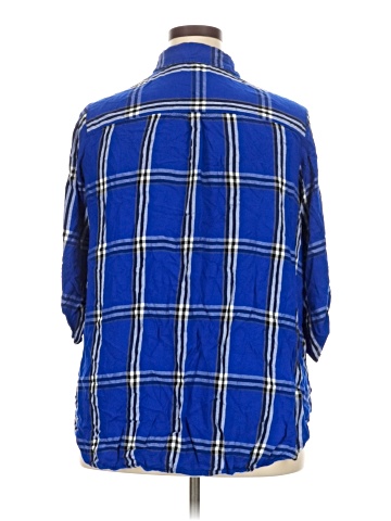 Cato 3/4 Sleeve Button-Down Shirt (view 2)