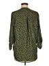 Lush 100% Polyester Animal Print Green 3/4 Sleeve Blouse Size M - photo 2