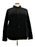 Weekend Suzanne Betro Black Long Sleeve Blouse Size 4X - photo 1