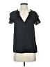 Express 100% Polyester Black Short Sleeve Blouse Size S - photo 1