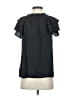 Express 100% Polyester Black Short Sleeve Blouse Size S - photo 2