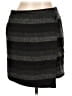 Tulle 100% Polyester Stripes Gray Casual Skirt Size L - photo 1