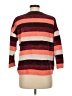 Express 100% Polyester Stripes Orange Pullover Sweater Size M - photo 2