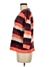 Express 100% Polyester Stripes Orange Pullover Sweater Size M - photo 5
