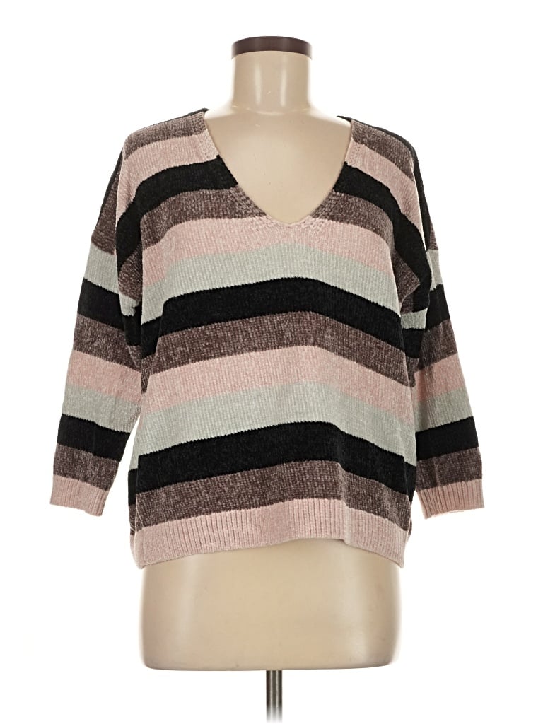 Pre-owned Express Pullover Sweater In Brown