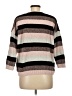 Express 100% Polyester Stripes Brown Pullover Sweater Size M - photo 2