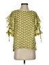 1.State 100% Polyester Floral Yellow 3/4 Sleeve Blouse Size XS - photo 1