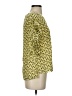 1.State 100% Polyester Floral Yellow 3/4 Sleeve Blouse Size XS - photo 4