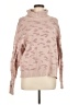 Karlie Animal Print Pink Turtleneck Sweater Size M - photo 1