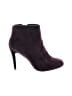 Lands' End 100% Leather Burgundy Purple Ankle Boots Size 6 1/2 - photo 1