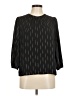 Fun2Fun 100% Polyester Black 3/4 Sleeve Blouse Size M (petite) - photo 1