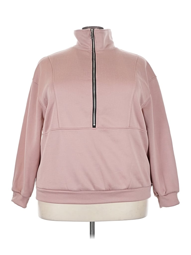 Pre-owned Shein Curve Sweatshirt In Pink