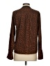 The Limited Outlet 100% Polyester Animal Print Brown Long Sleeve Blouse Size S - photo 2