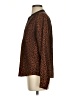 The Limited Outlet 100% Polyester Animal Print Brown Long Sleeve Blouse Size S - photo 5