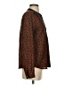 The Limited Outlet 100% Polyester Animal Print Brown Long Sleeve Blouse Size S - photo 4