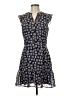 Maison Jules 100% Polyester Print Blue Casual Dress Size 6 - photo 1