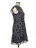 Maison Jules 100% Polyester Print Blue Casual Dress Size 6 - photo 4