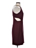 Intermix Solid Burgundy Cocktail Dress Size S - photo 4