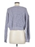 Haute Hippie 100% Cotton Checkered-gingham Blue Pullover Sweater Size M - photo 2