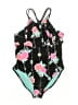 Walmart Floral Black One Piece Swimsuit Size XXL - photo 1
