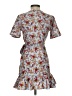 Topshop 100% Polyester Floral Gray Casual Dress Size 2 - photo 2