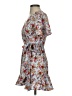Topshop 100% Polyester Floral Gray Casual Dress Size 2 - photo 5