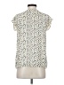 Ann Taylor LOFT 100% Polyester Ivory Short Sleeve Blouse Size XS - photo 2