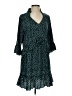 Unbranded 100% Polyester Polka Dots Teal Casual Dress Size S - photo 1