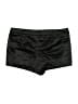 PrettyLittleThing 100% Polyester Metallic Black Shorts Size 8 - photo 2
