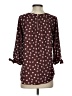 Papermoon 100% Polyester Burgundy 3/4 Sleeve Blouse Size S - photo 2