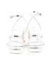 Forever 21 White Silver Sandals Size 6 - photo 2