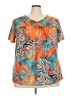 Unbranded Tropical Orange Short Sleeve T-Shirt Size 3X - photo 1