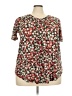 Unbranded Floral Red Short Sleeve T-Shirt Size 3X - photo 1
