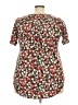 Unbranded Floral Red Short Sleeve T-Shirt Size 3X - photo 2