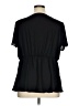 Torrid 100% Polyester Black Short Sleeve Blouse Size 1X Plus (1) - photo 2