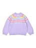 Zara Hearts Purple Pullover Sweater Size 4 - 5 - photo 1