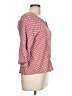 Papermoon 100% Rayon Polka Dots Pink 3/4 Sleeve Blouse Size L - photo 4