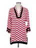 TINA Stephens 100% Rayon Red 3/4 Sleeve Blouse Size XS - photo 1