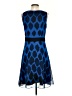 The Limited 100% Polyester Graphic Blue Cocktail Dress Size 4 - photo 2