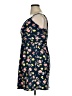 Planet Gold Floral Blue Casual Dress Size XL - photo 5