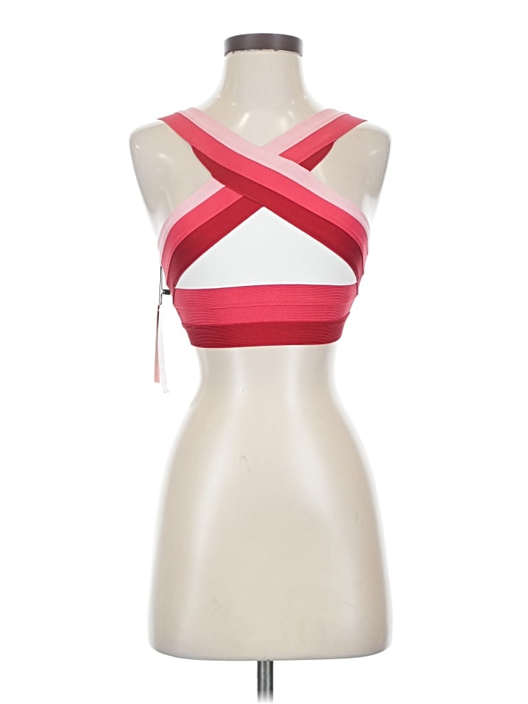 Assorted Brands Sleeveless Top Pink Halter Neckline Tops