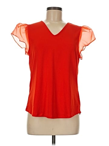 Adrianna Papell Short Sleeve Blouse (view 1)